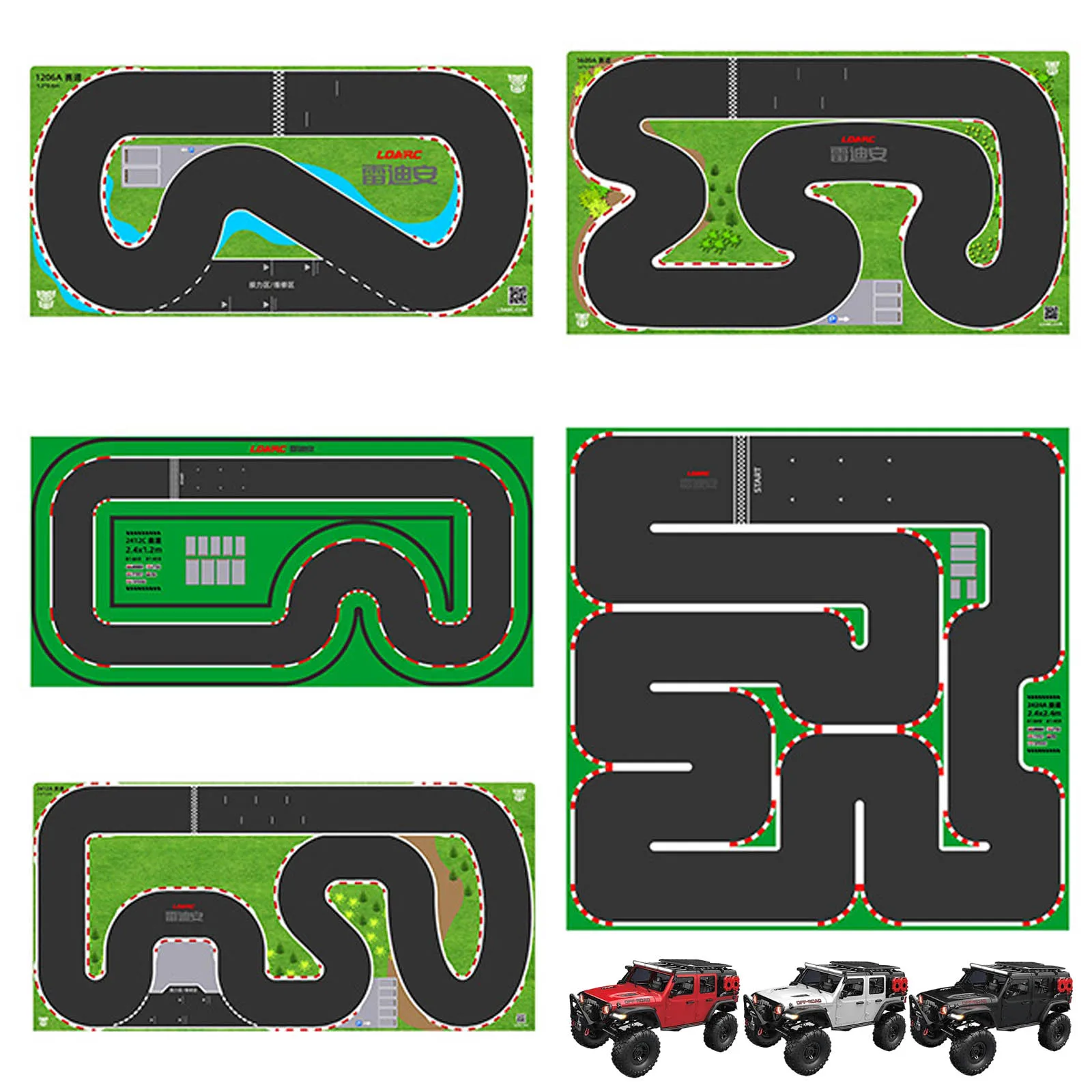 

Портативный гоночный резиновый коврик для 1/64 1/76 RC Mini Car Table On-road Racing Model Drift RTR Toy Part 1420x900mm 142x90cm