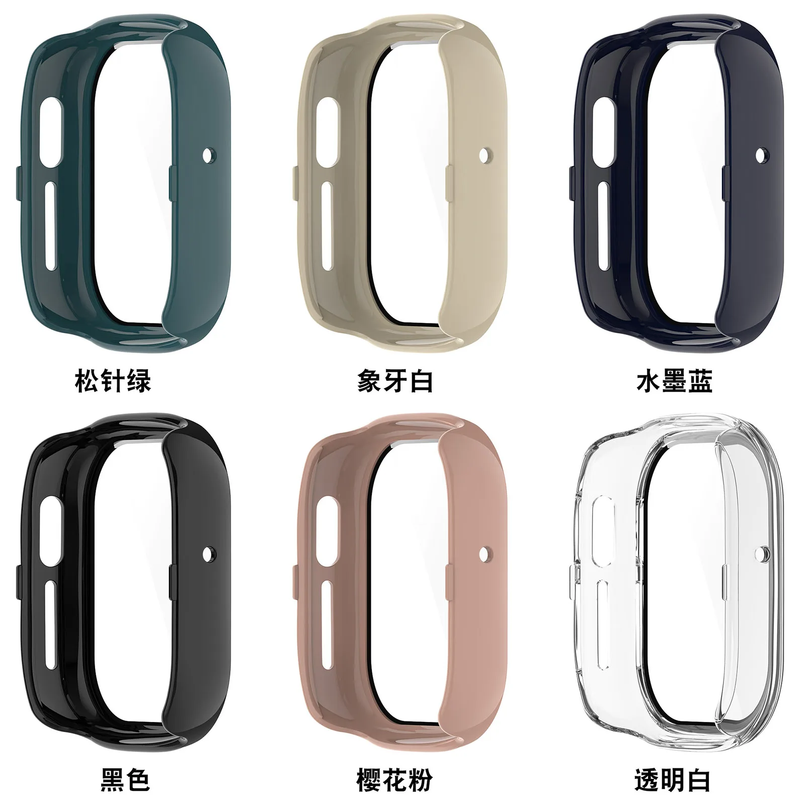 حافظة صلبة + واقي شاشة من الزجاج المقسى غطاء حماية لملحقات الساعة الذكية Honor Watch 4