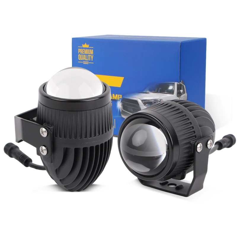 High Power Ultra-Bright 2.0-Inch Fog Lights High low beam White Light Mini Projector for Universal LED Headlights Fog Light Bulb