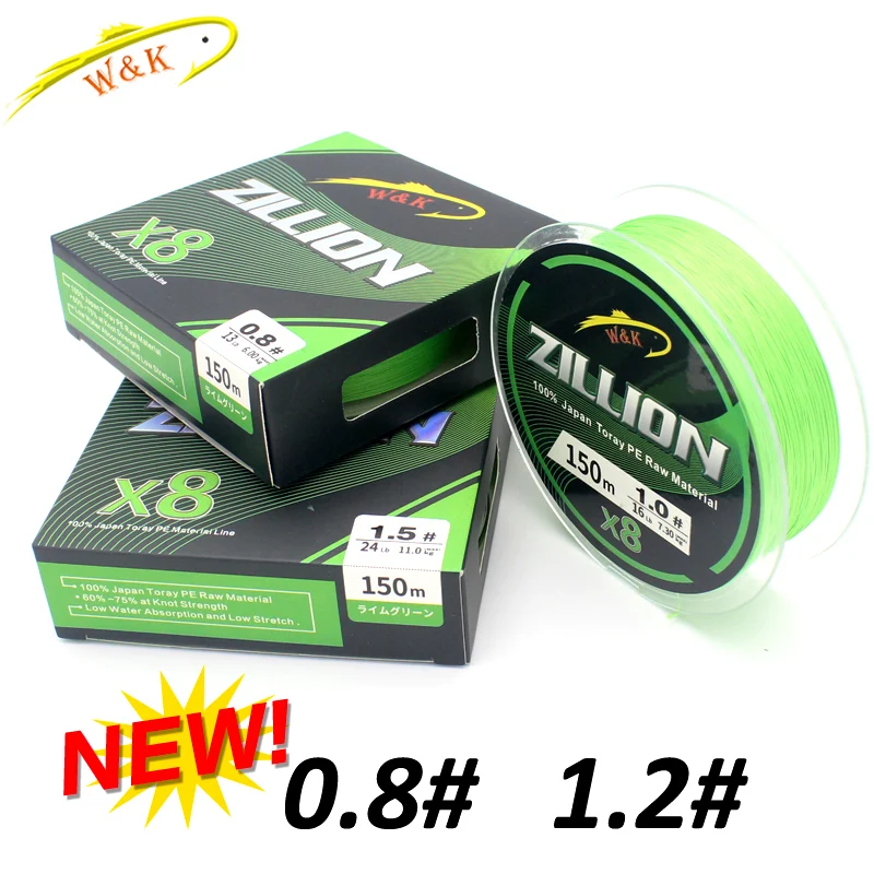 Seabass Fishing at 150m X8 Braided PE Lines for Boat JIGGING Spinning Low-Profile Reel Line PINK BLUE GREEN Fishing Line