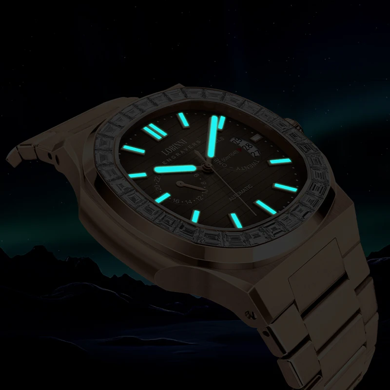LOBINNI Luxury Original Design Automatic Mechanical Watches MIYOTA Movement High Quality Watch For Men 5Bar Waterproof Watch