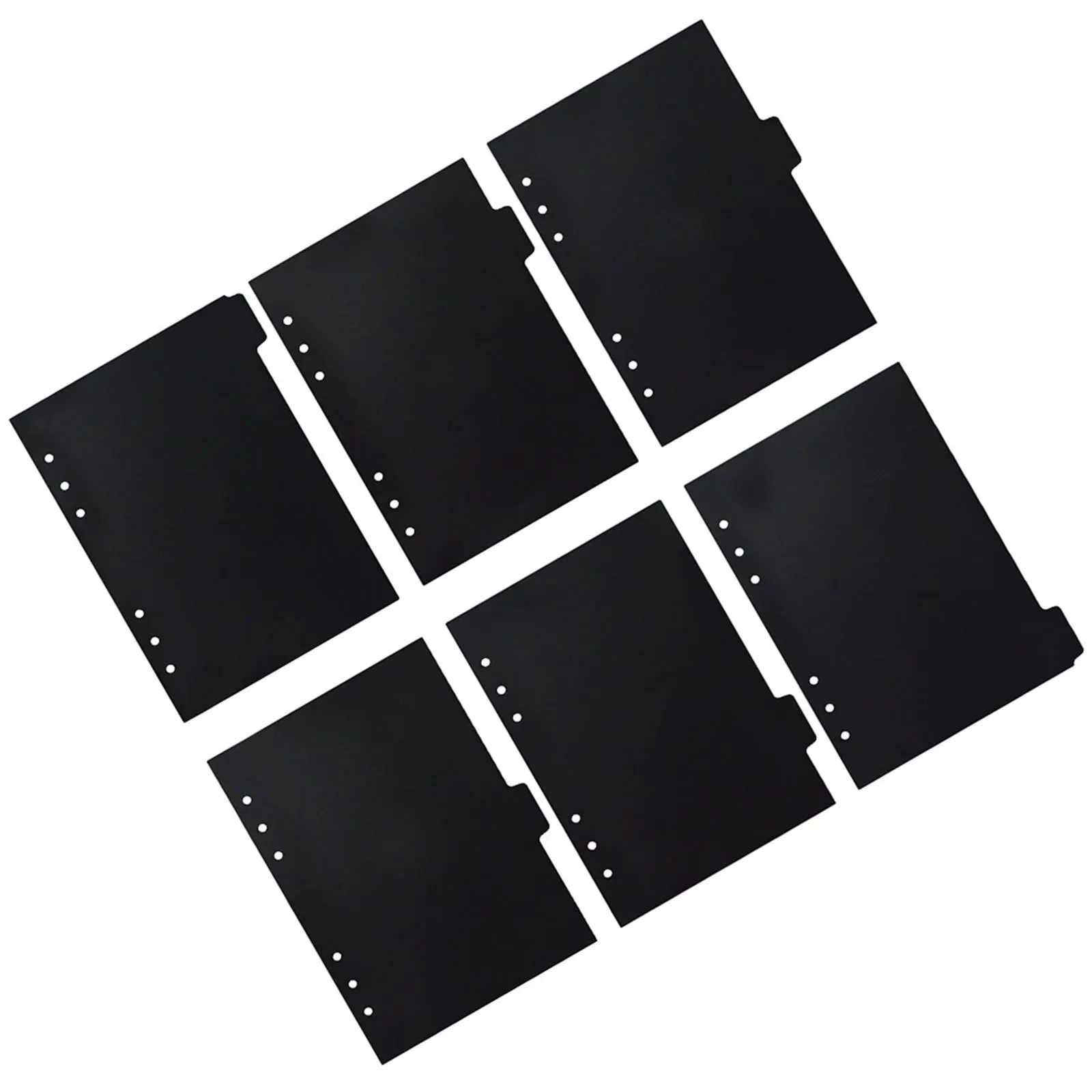 

6pcs A5 Colored Binder Dividers With For Notebook Index Dividers Page Markers Notepad Divider Tabs Plastic Binder Tabs Journal