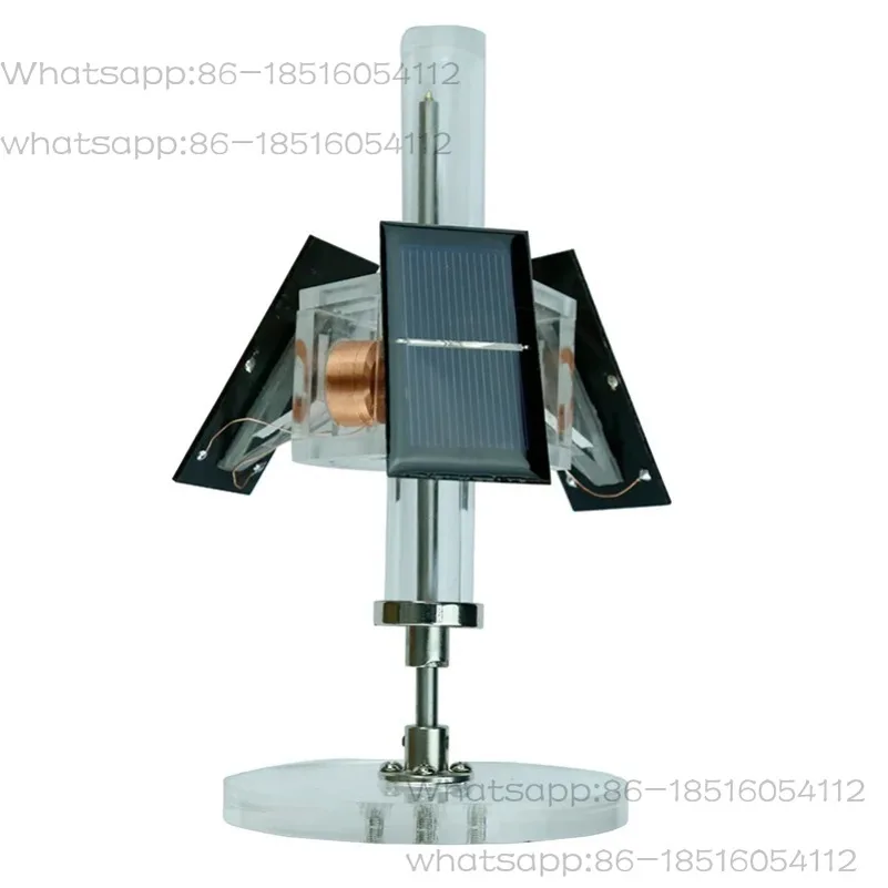 

Magnetic Levitation Solar Motor Three-sided Vertical Brushless Motor DIY Teaching Model /creative Gift