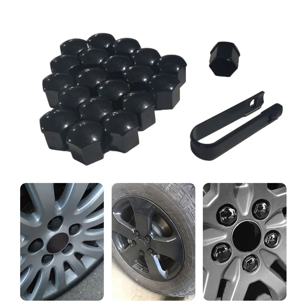 20Pcs Car Wheel Nut Caps Bolt Rims Special Socket Auto Hub Screw Cover Protection Car Styling Exterior Decor Socket Protection