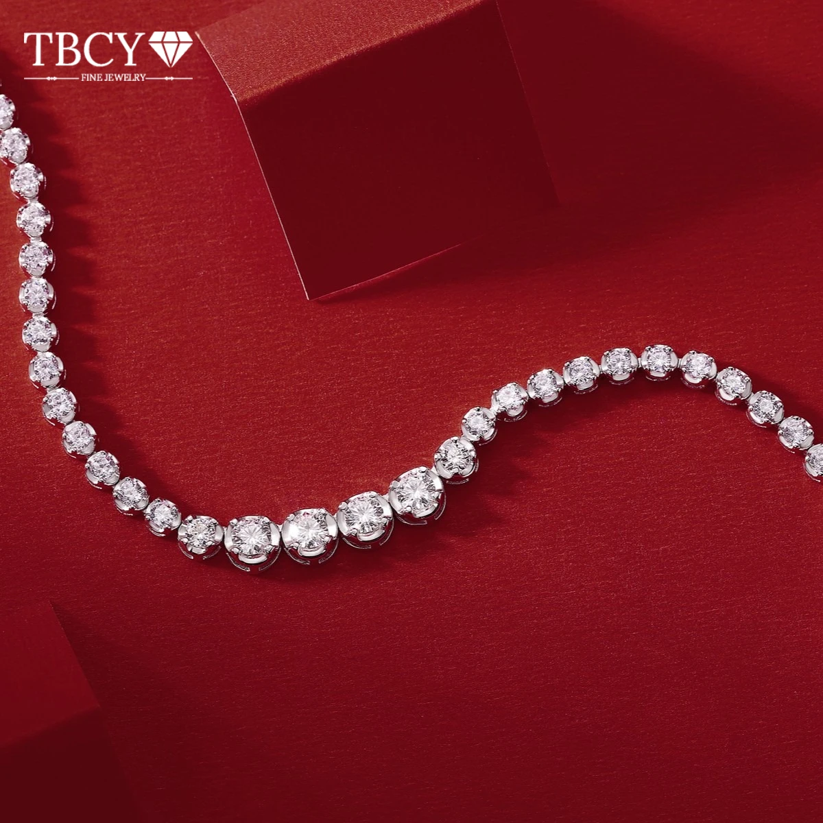 

TBCYD 1.2CT D Color Real Moissanite Sunflower Pendant Necklace Women's S925 Silver Chain Necklaces Wedding Jewelry With GRA