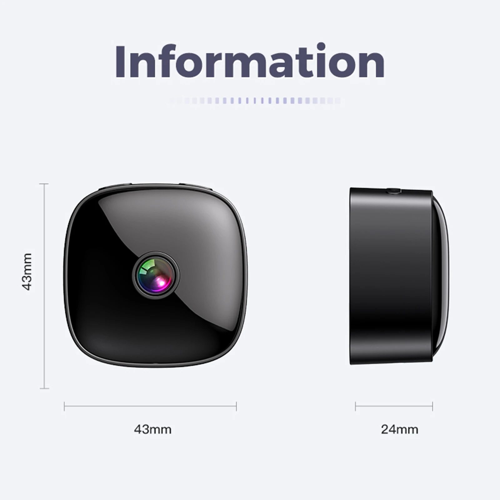 كاميرا صغيرة عالية الدقة واي فاي مراقبة لاسلكية حماية الأمن 360 ° دوران مراقبة عن بعد كاميرات الفيديو مراقبة الفيديو المنزل الذكي #6