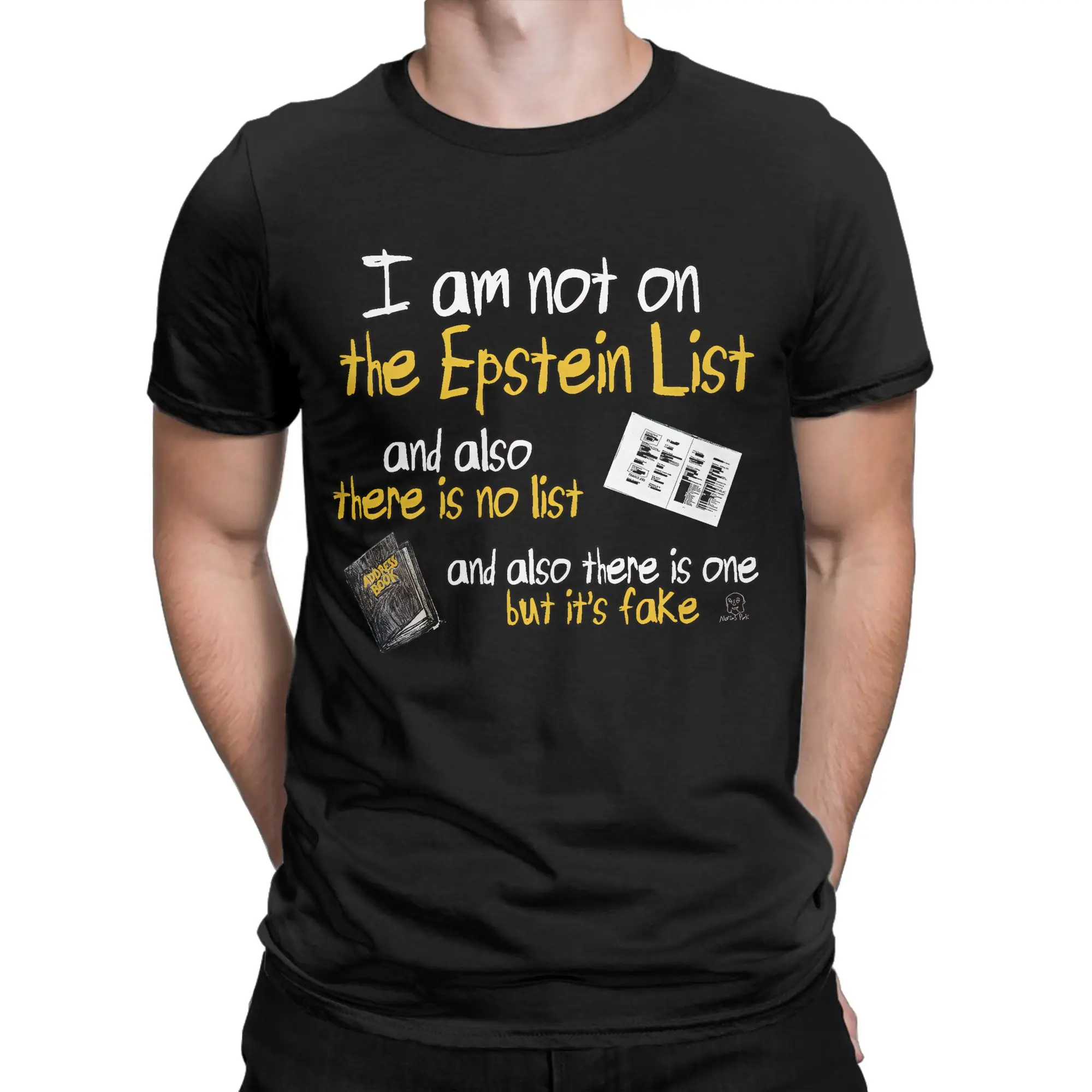 Vintage NEW!!!  Jeffrey Epstein Love Island  T-Shirts for Men Round Collar 100% Cotton T Shirts  Short Sleeve Tees New Tops