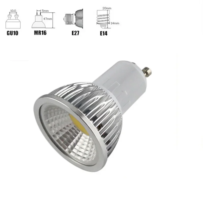 

Super Bright GU 10 Bulbs Light Dimmable Led Warm/White 85-265V 9W 12W 15W GU10 E27 COB LED lamp light GU 10 led Spotlight