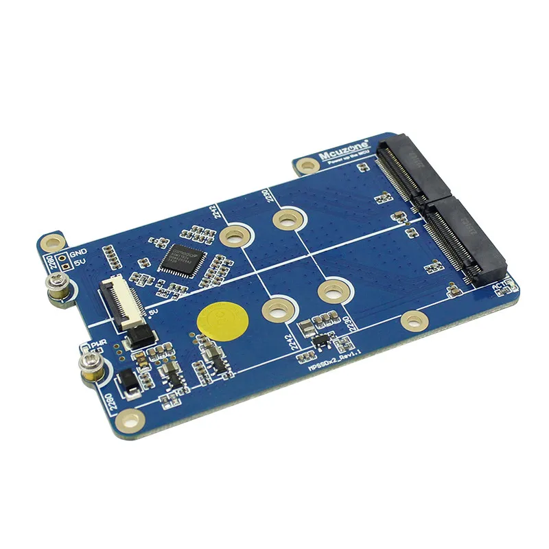 PCIe to M.2 SSD Adapter Card, Dual-Channel NVMe SSD, 2280 Solid State Drive Expansion Board
