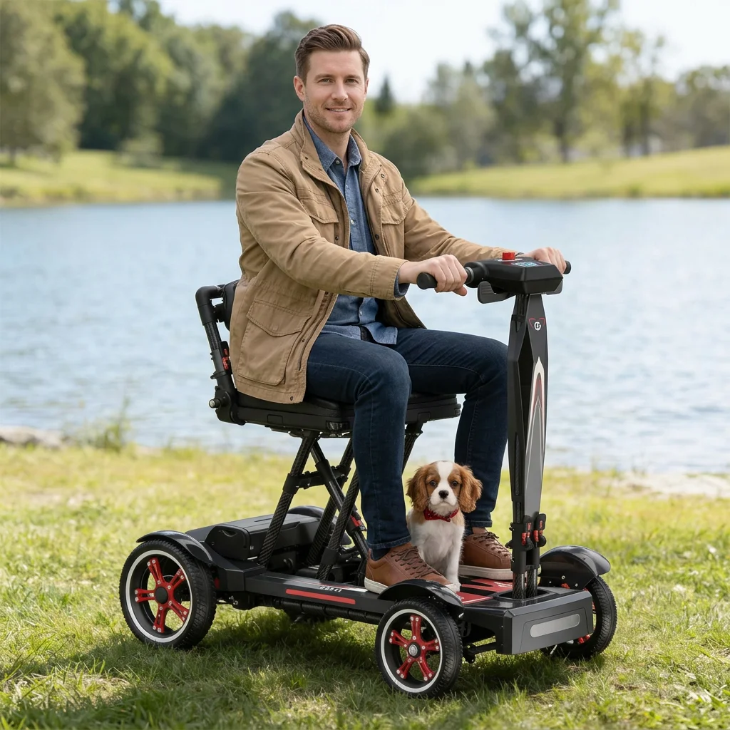 

Портативный складной электросамокат Airo Custom Travel с магниевым бесщеточным двигателем, компактный и складной