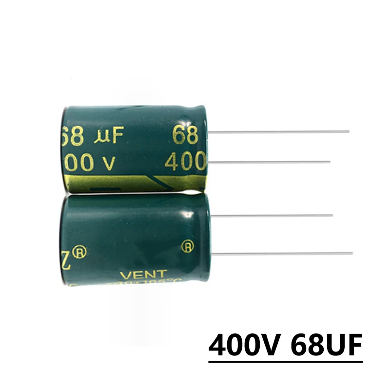 1Piece 400V 10UF 10x17mm Capacitor 400V 15UF 8x16mm 400V 33UF 13X20mm 400V 47UF 16X25mm 400V 68UF 16x25mm 400V 82UF 18x25mm