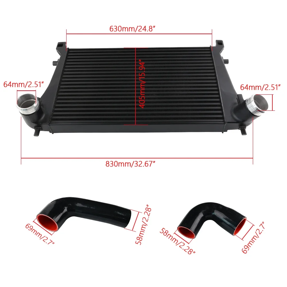 Automobiles Parts Cooling System Tube & Fin Intercooler Kit For Audi A3/S3 / VW Golf GTI R MK7 EA888 1.8T 2.0T TSI 03CSJ029ABK