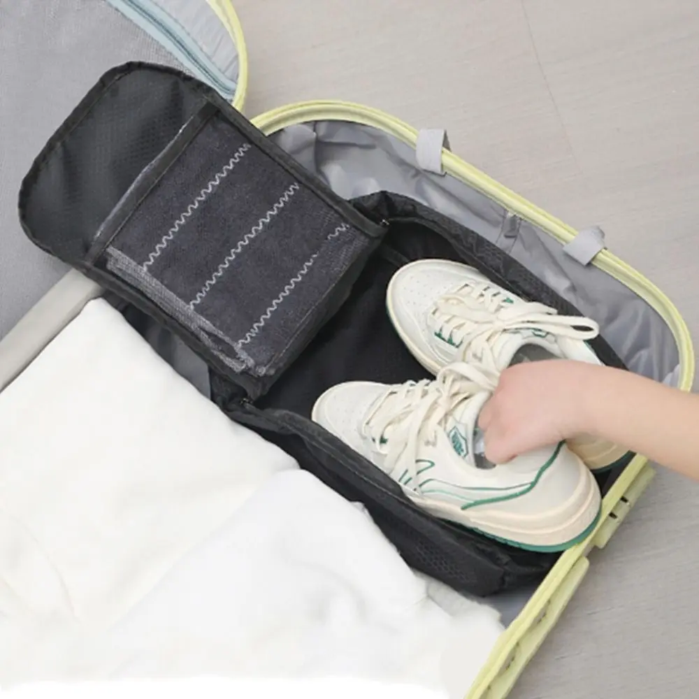 أكياس تخزين الأحذية ذات سعة كبيرة، حقيبة رياضية محمولة قابلة للتنفس، حقيبة تخزين للسفر قابلة للطي، ملحقات السفر #4