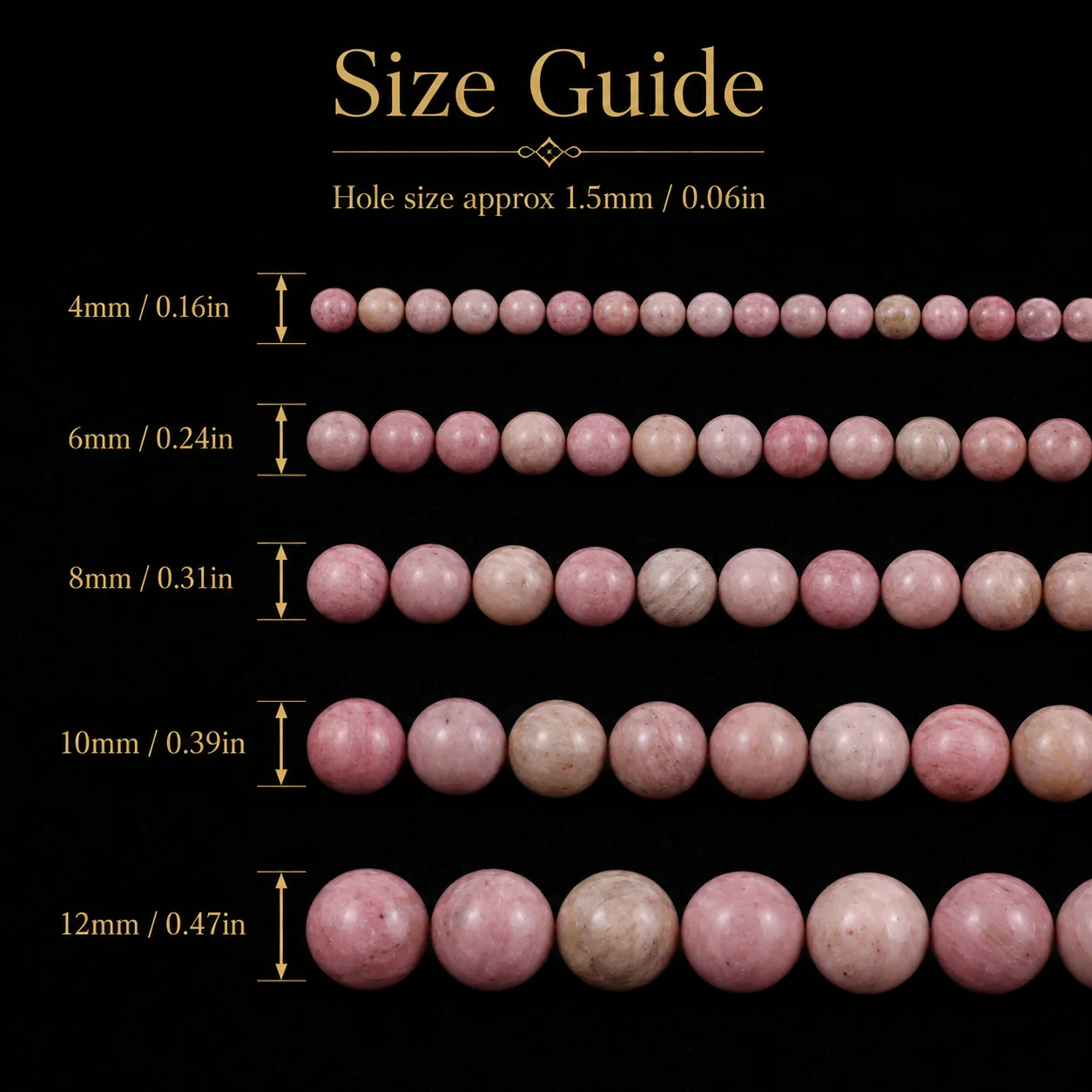 4/6/8/10/12mm Half Strand Natural Stone Red Wood Jasper Round Beads Smooth Loose Beads for DIY Bracelet Necklace Jewelry Making