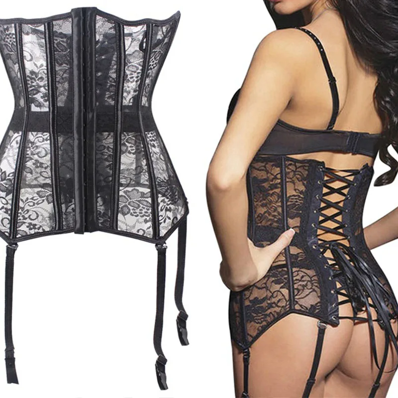 Corset Bustiers Steampunk Lingerie Sexy top Corset Underbust dress Modeling Strap Body Shaper Burlesque women Gothic Clothing