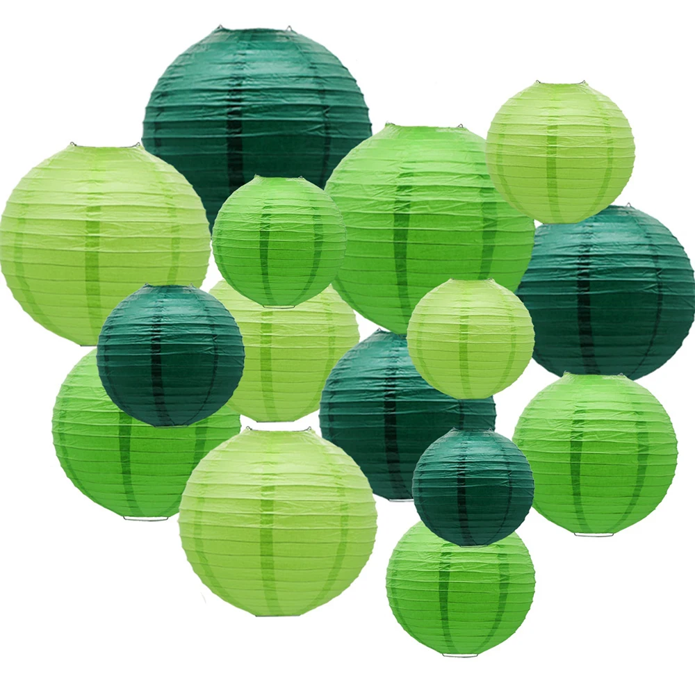 

​15pcs Paper Lanterns Party Decorations Indoor Outdoor for Football Theme Wedding Baby Shower Birthday Graduation St Patricks​