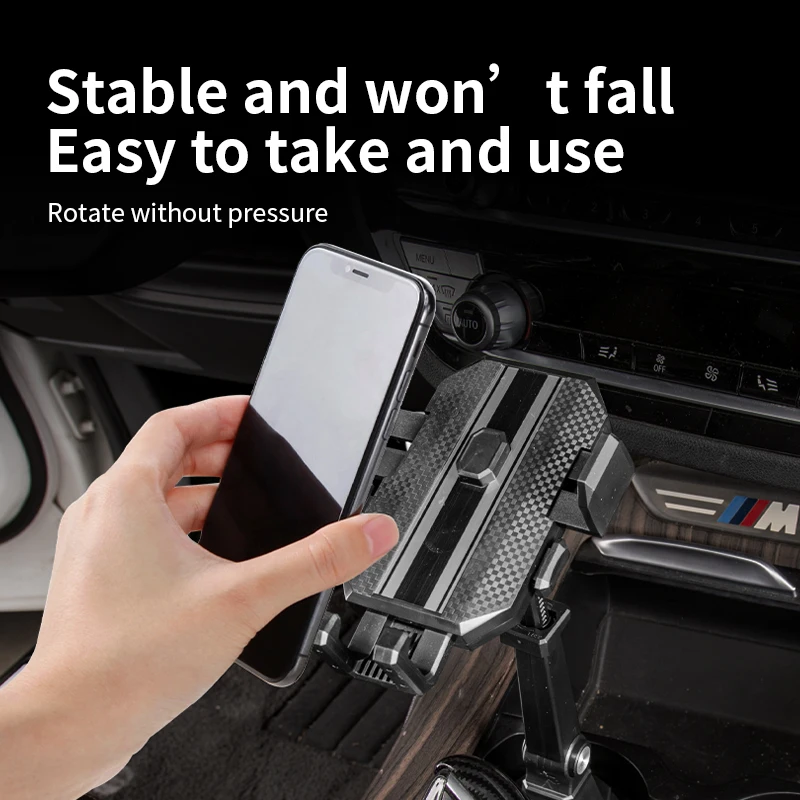 

Upgraded Cup Phone Holder​​ – 360° Adjustable Fits all 4-7" Phones in Cars golf Carts & Cradles Universal Car Mount.Car Holder