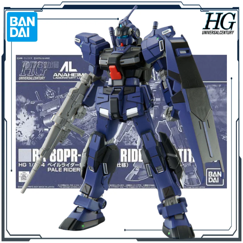 

BANDAI Original HG Web-exclusive Version RX-80PR PALE RIDER DII（TITANS）1/144 Anime Assembly Model Toys Gift for Boys Collectible