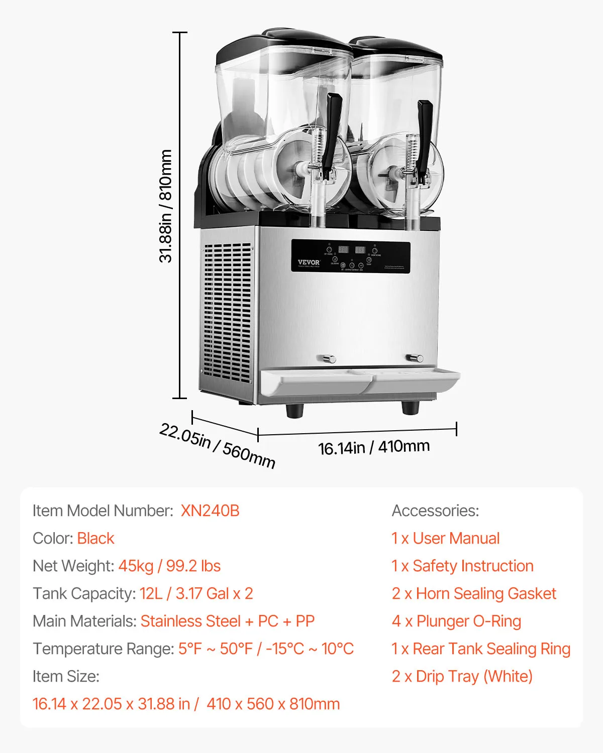 Factory Direct 2026 Top RatedSucceBuy 3-36L Commercial Slushy Machine 1-3 Tanks Stainless Steel Margarita Smoothie Frozen Drink