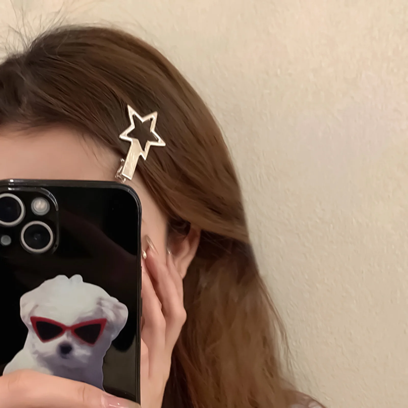 กิ๊บติดผมทรงแฉก 2 ชิ้น ดีไซน์เรียบง่าย กิ๊บตกแต่งผมทรงแฉก กิ๊บติดผมรูปดาว สำหรับผู้หญิง สาวๆ ของขวัญวันเกิด