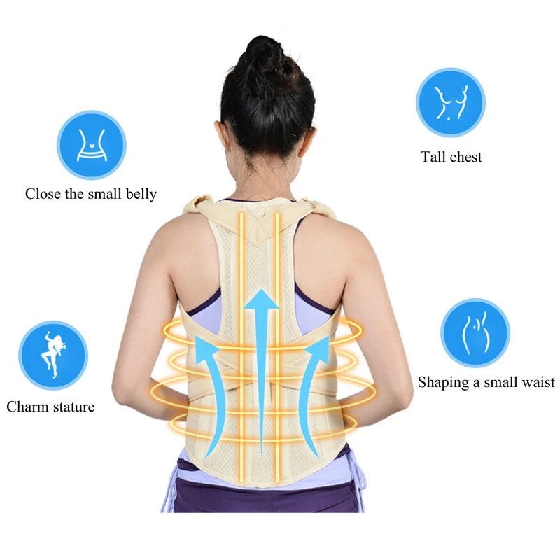 1Pcs Back Support,Adjustable Posture Corrector, Improves Posture,Treats Back Pain, Invisible Correction and Shaping of Hunchback