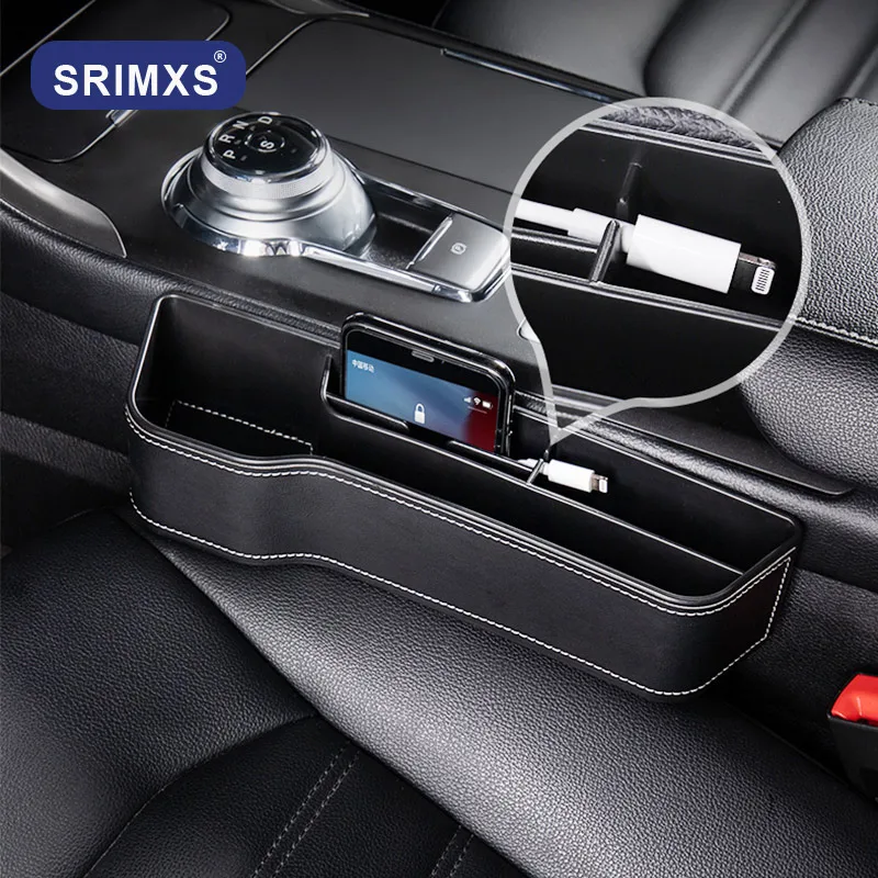 

Car Seat Organizer Multifunctional Car Seat Crevice Organizer Seat Gap Slit Pocket Catcher Box Card Phone Key Holder Pocket