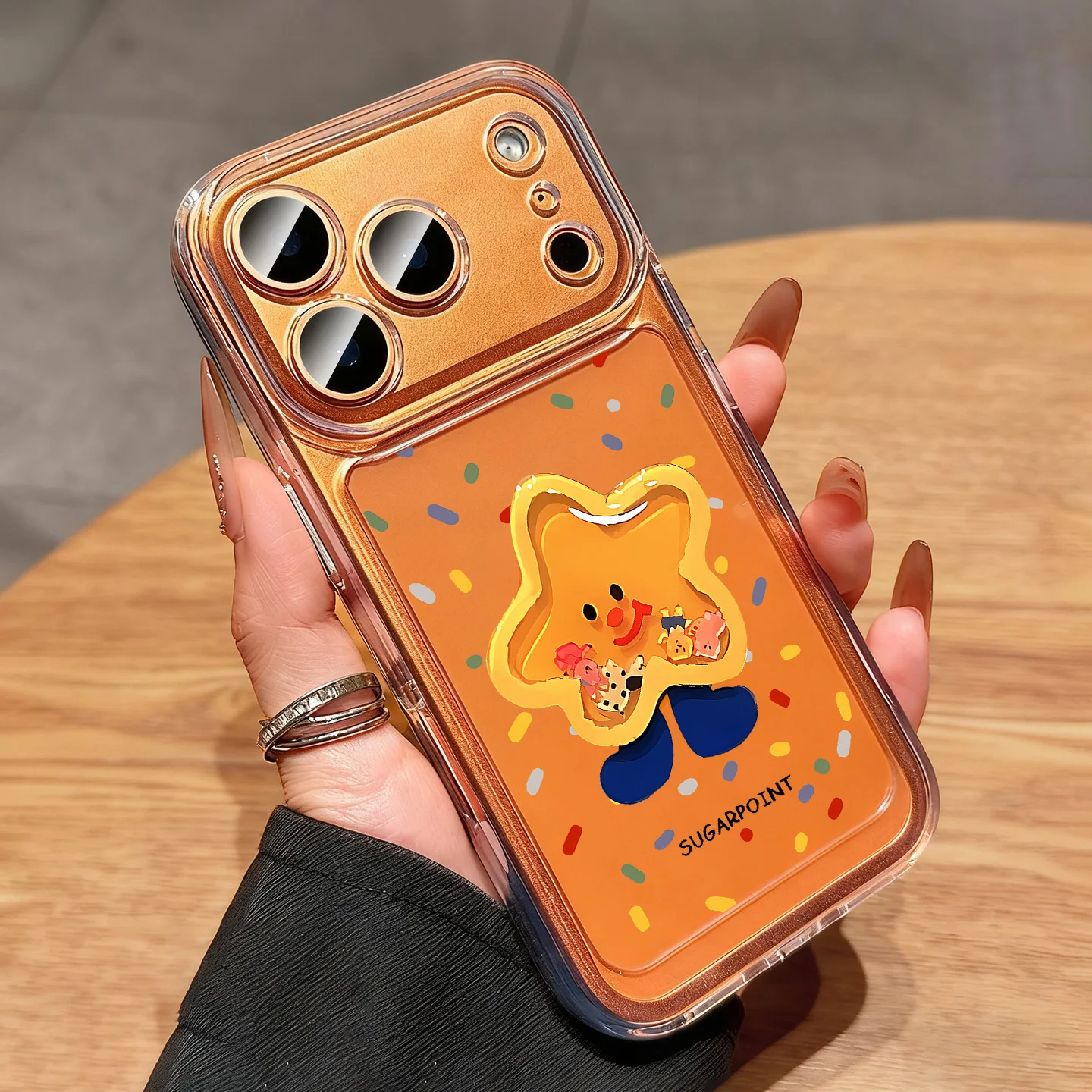 

For iPhone 17 16 15 14 13 12 11 Pro Max 17 Cute StarMan Clear Transparent Soft Shockproof Cover For iPhone 17 16 15 7 8 fundas