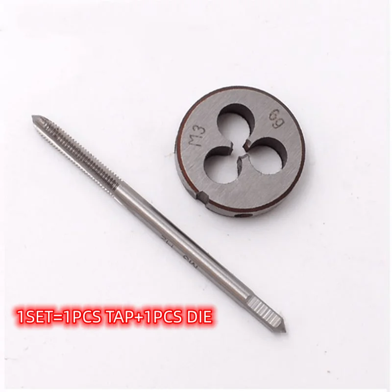 1SET HSS Metric Screw hand tap and die Set  suit  M2 M2.2 M2.5 M2.6 M3 M3.5 M4 M5 M6 M7 M8 M9 M10 M12 M14 M16 M18 M20 M22 M24