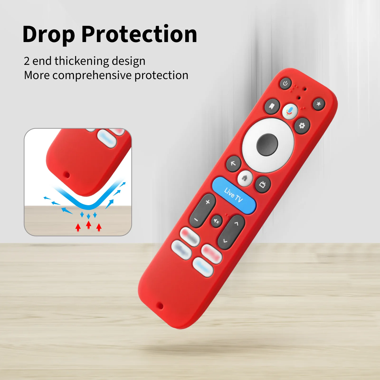 Silicone Protective Case for the onn.GoogleTV Box 4K Pro 2025 TV Remote Control