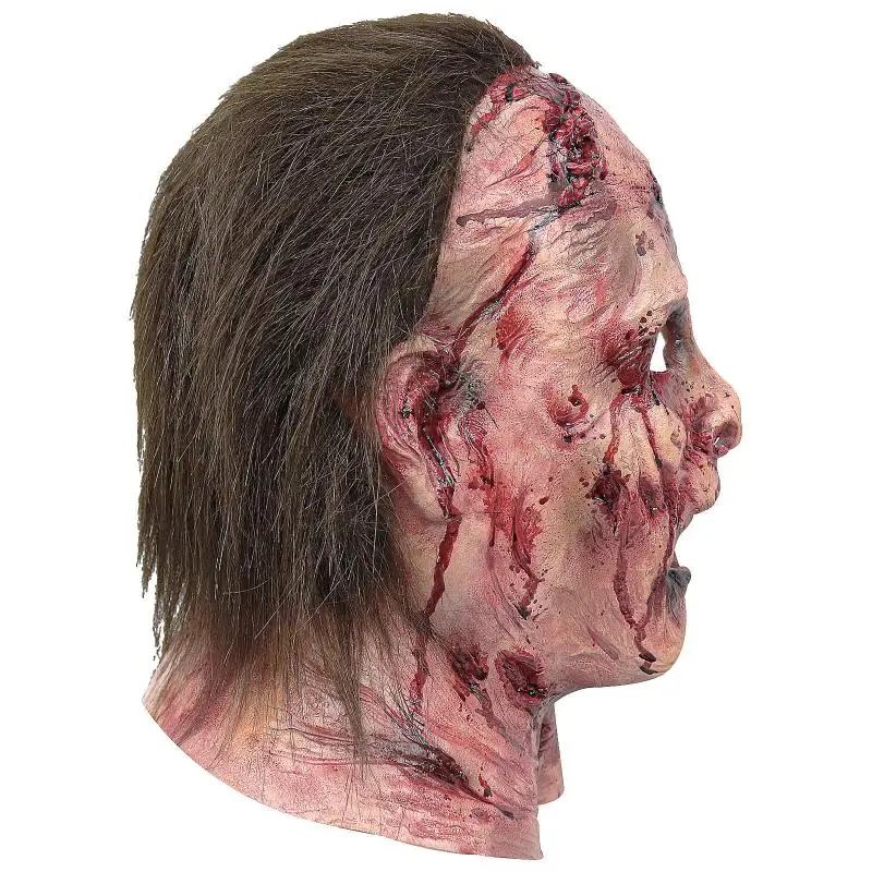 هالوين قناع السيليكون مخيف مهرج أقنعة الدموية مخيف حفلة تنكرية القبعات قناع رأس منزل مسكون تأثيري الديكور الدعامة #5