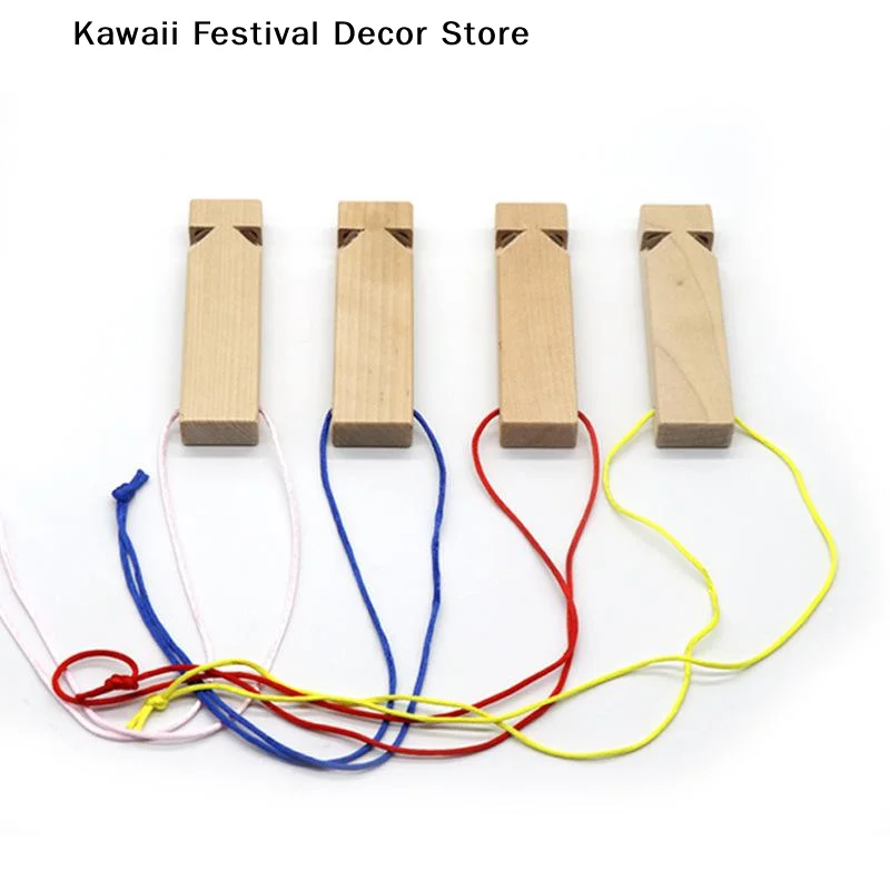 【K】1/2Pcs Kids Wooden Train Whistle Toy Musical Train Whistle Teaching Aid Learning Activities Wood Train Whistle Wooden Whistle