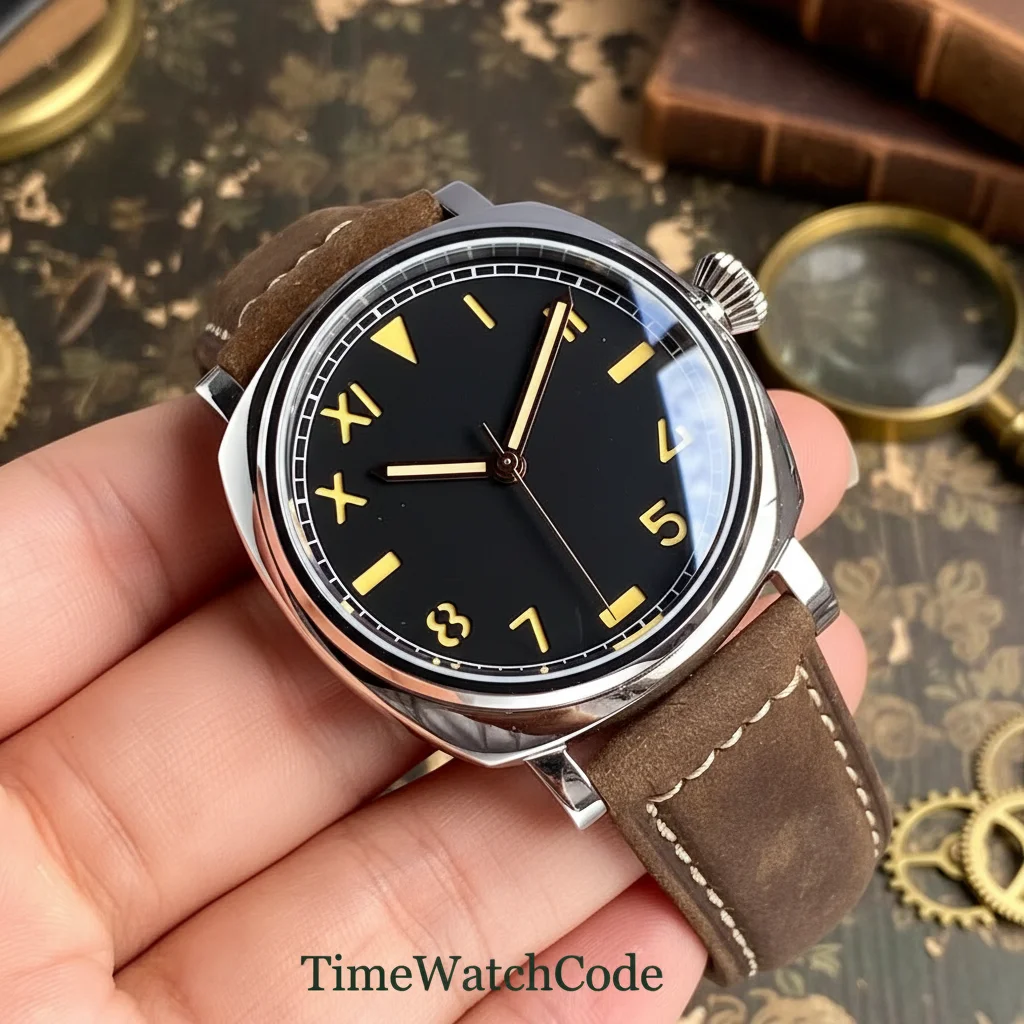 

Стерильный California Dial Ретро NH35A Автоматические мужские часы 42 мм PT5000 MIYOTA8215 20BAR Водонепроницаемые AR-покрытие Сапфировое светящееся