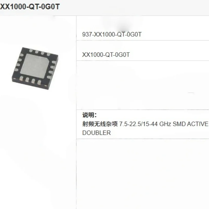 QFN-16 Active Frequency XX1000-QT XX1000-QT-0G0T  Multiplier