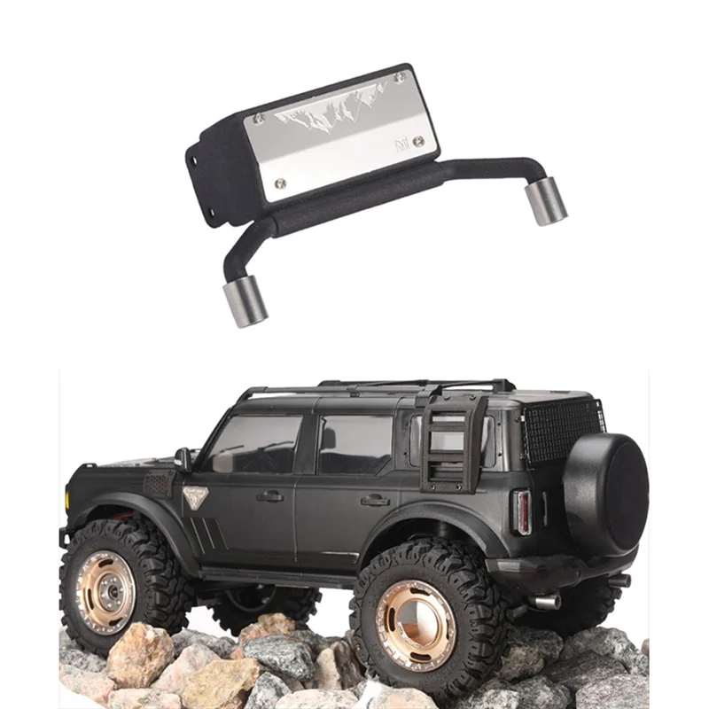 Para 1/18 Trx-4 carro de escalada atualização modelo universal metal + plástico simulação tanque combustível + escape