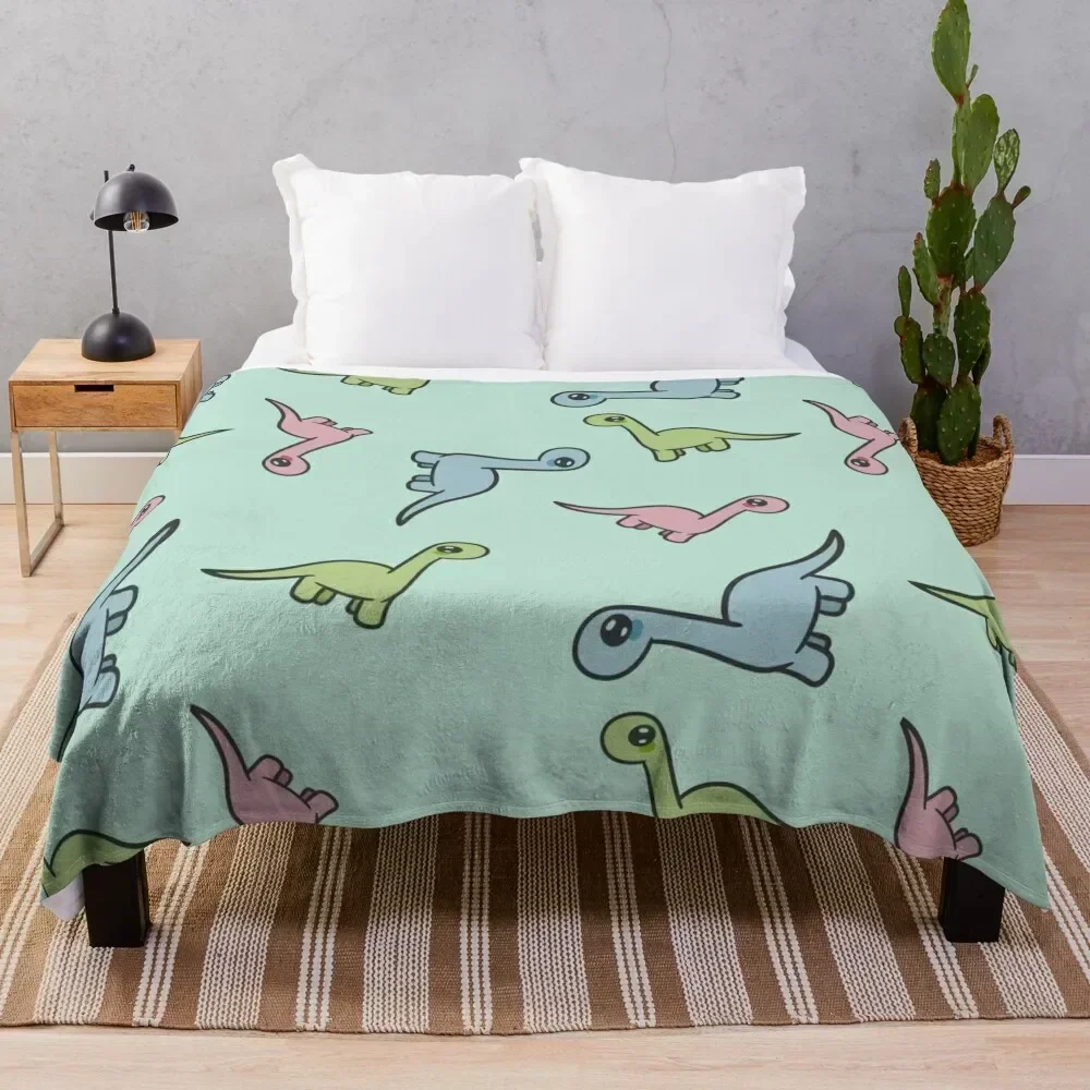 Dino pattern Throw Blanket Flannels Flannel Fabric Hairys Blankets