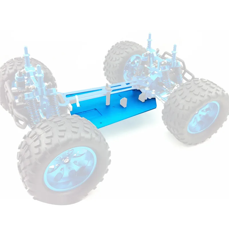 04001 6061 03601 Aluminum Alloy Metal Chassis For 1/10 Scale Models RC Car HSP 94107 94110 94115 Off-Road Truggy Truck