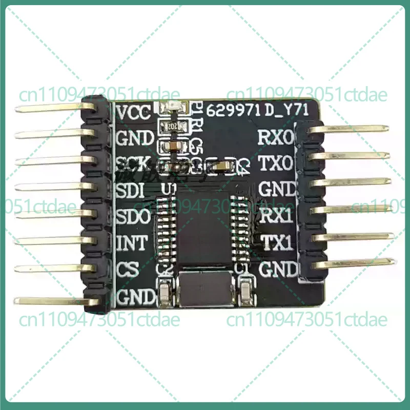 1-5pcs For CH432T Dual UART Serial Expansion Module SPI Interface Asynchronous Port Development Test Board