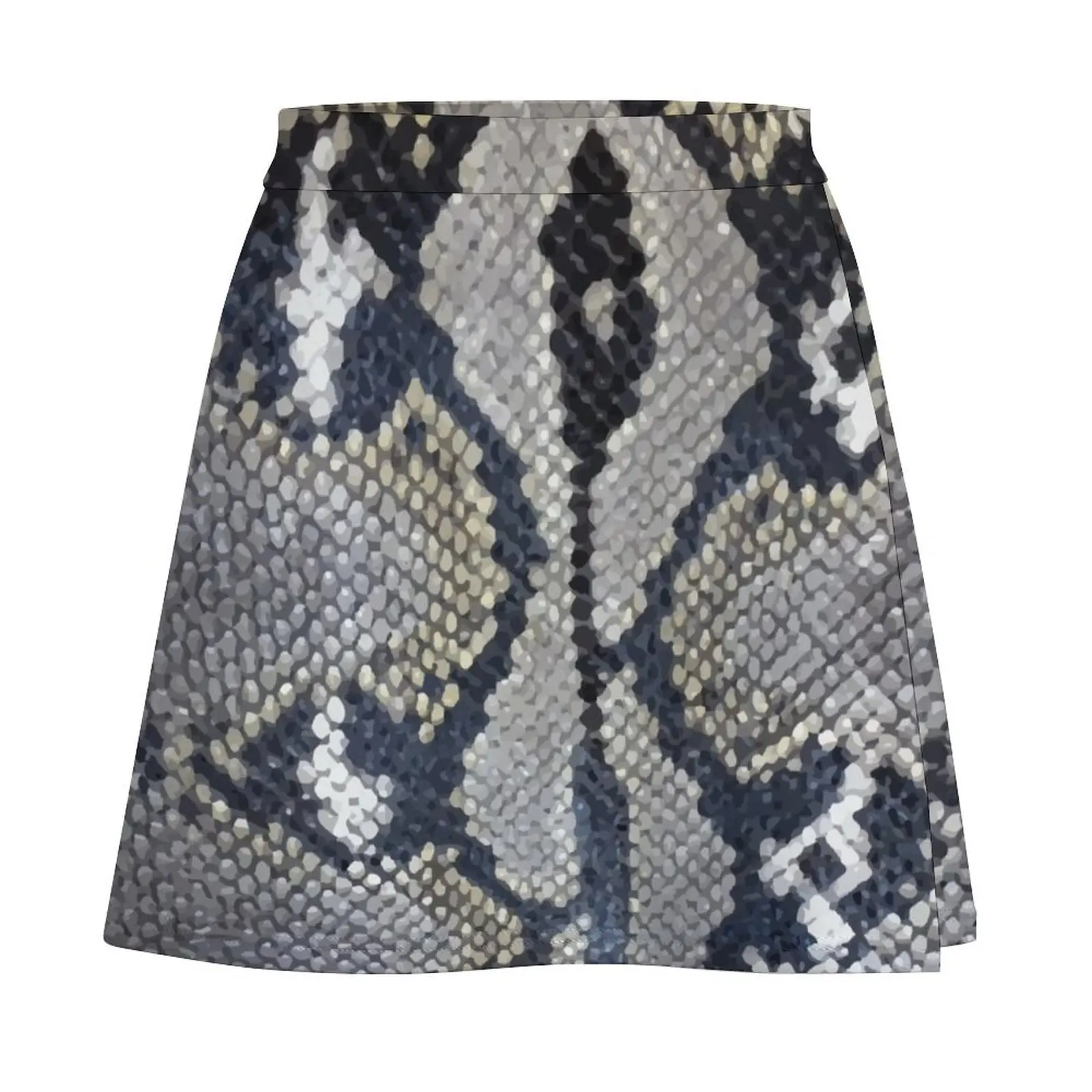 Python snake skin texture design Mini Skirt korean style clothing women's summer clothing 2025