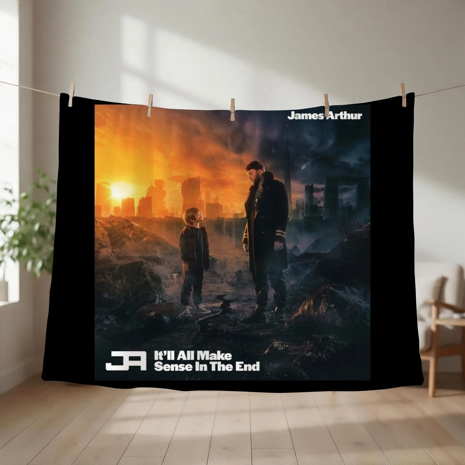 James Arthur itll all make sense in the end Throw Blanket couch cozy soft plush fuzzy picnic outdoor blanket