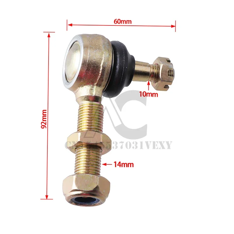 1pcs M10XM14 Taper Adjustable Ball Joint Kit For 50cc 70cc 90cc 110cc 125cc 150cc 200cc 250cc Chinese Young Bull ATV Four Wheels