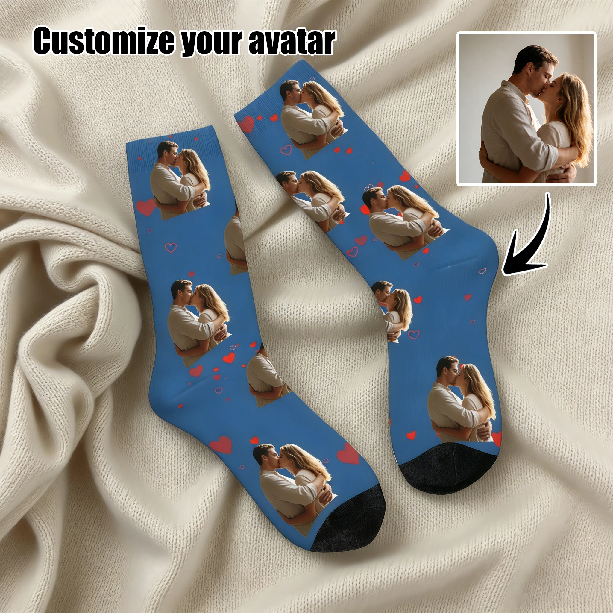 

Custom avatar socks for men and women custom photo socks personalized picture socks photo socks personalized gifts
