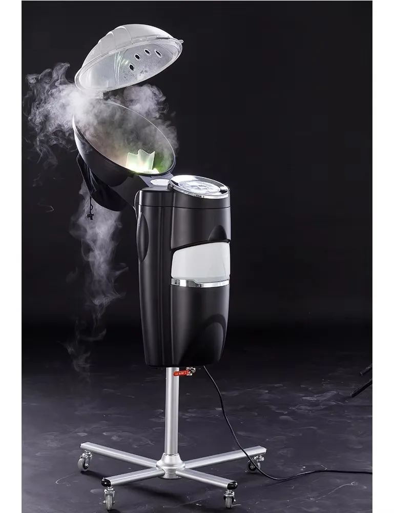 Professional Micro Mist Ozone Stand Heating Hair Spa Steamer Machine for Hair Colour Processing for Beauty Salons Barber Shops