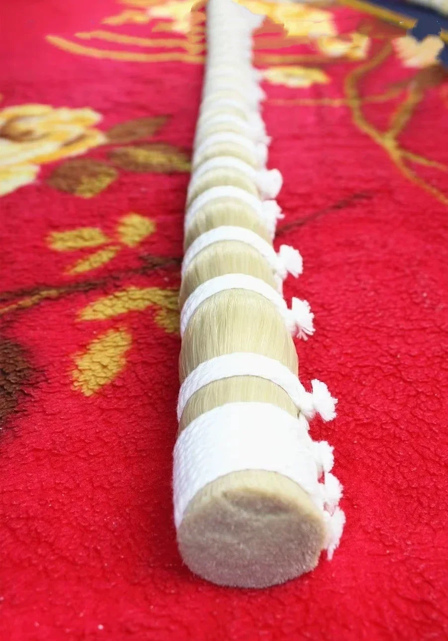1000g AAA Violin Viola Cello Mongolia Natural White Bow Hair Horse Tail 80-85cm