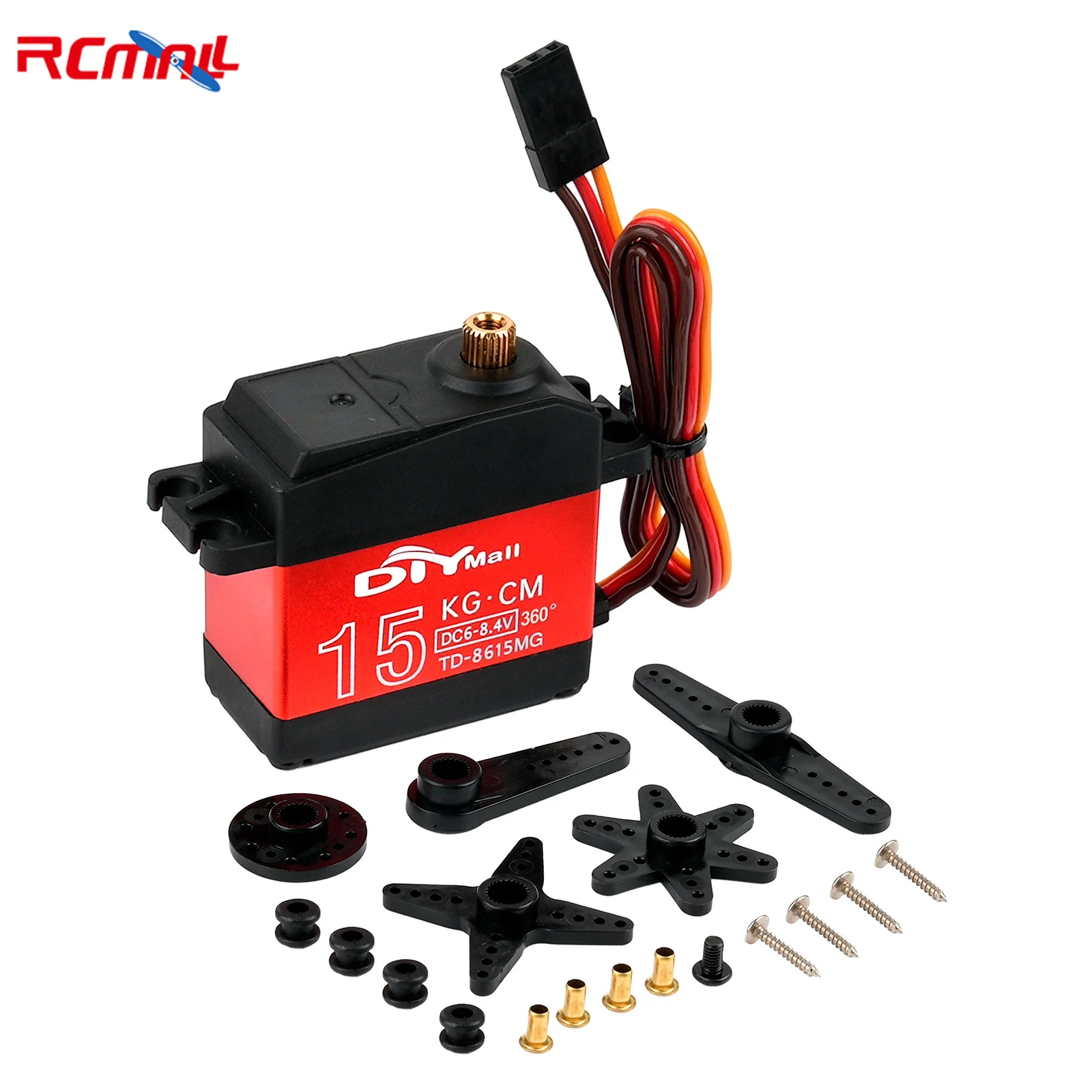High Torque Digital Servo Full Metal Gear 15KG 20KG 25KG 30KG 35KG Carbon Brush Motor 180 270 360 Degree for RC Car Robotic Arms image 3