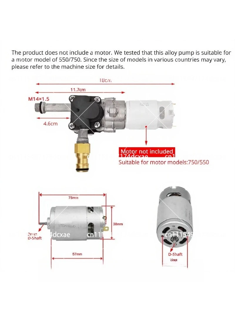 Zinc Alloy Pressure Washer Pump Head Portable Car Washing Cleaner Accessory