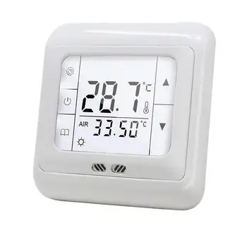 Thermostat Programmable numérique LCD, programmateur hebdomadaire pour chauffage au sol, thermorégulateur