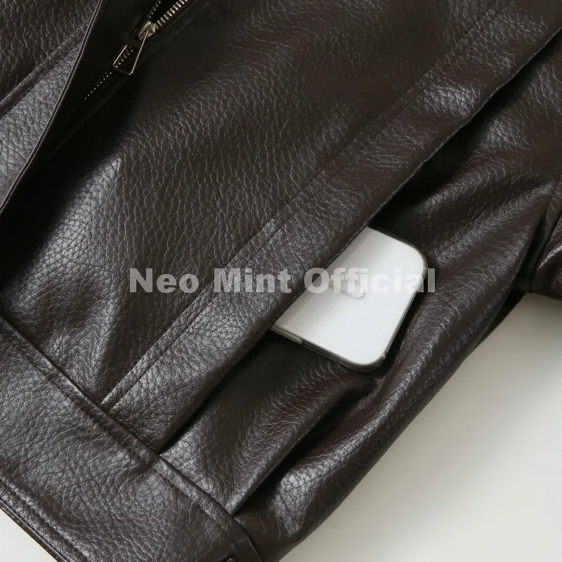 Neo Mint Autumn 2026 New Black PU Leather Jacket Woman Cool Retro Street Fashion Girls Faux Leather Aviator Coat Outerwear Women