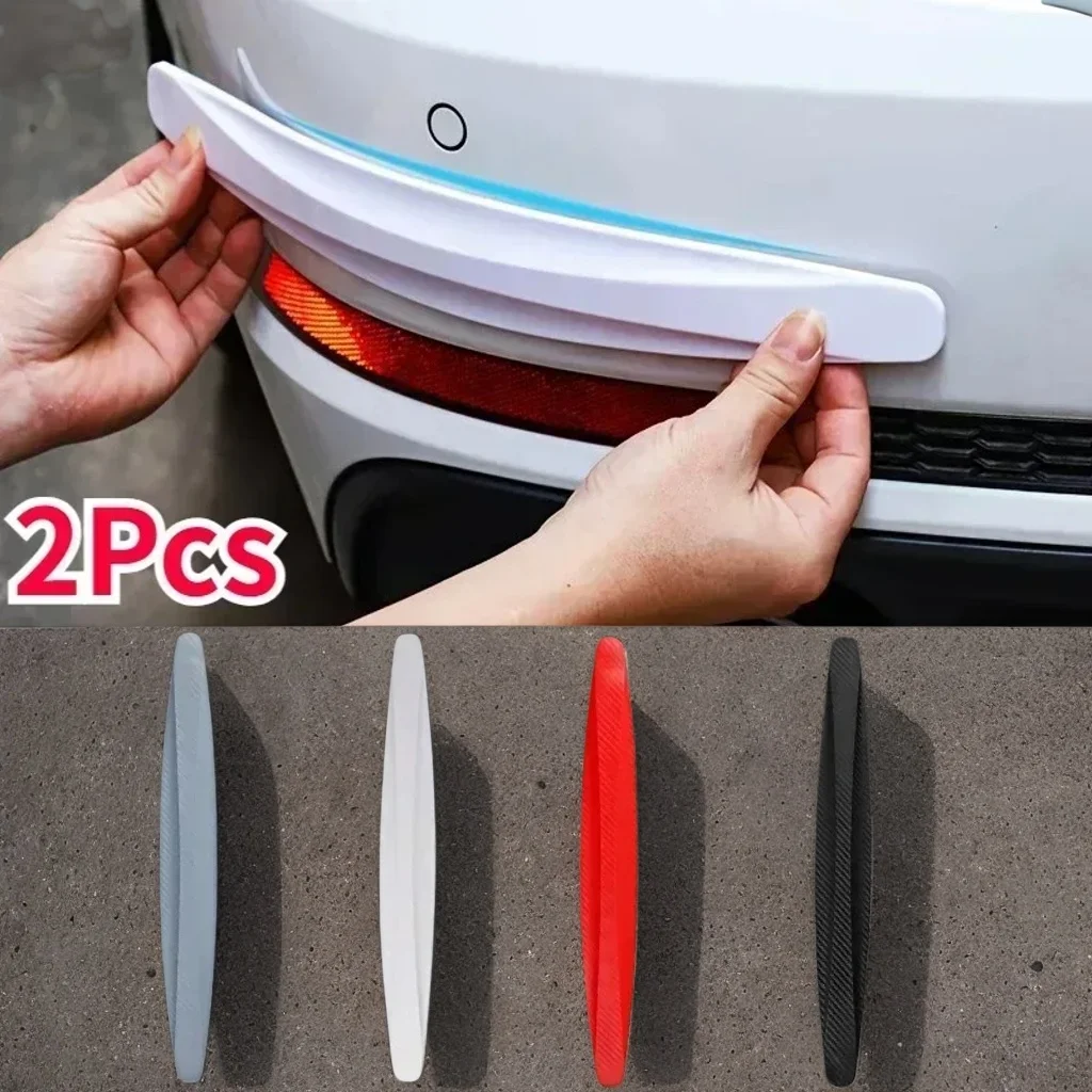 

2pcs Universal Anti-Collision Protector Stickers - Car Bumper Guard & Anti-Scratch Strips