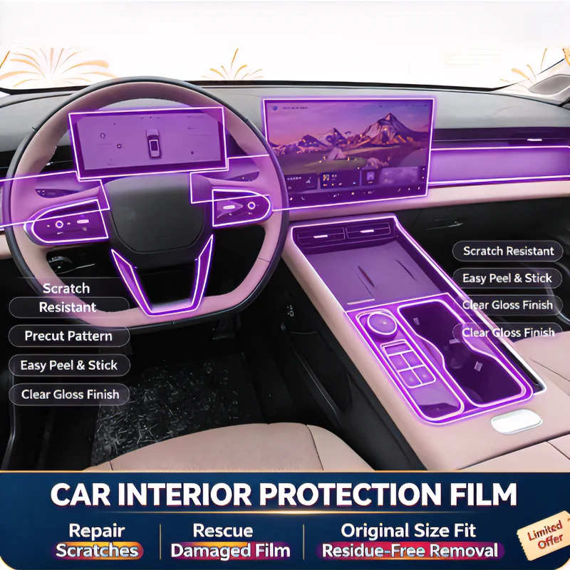 For Chery Tiggo 8L center console gear shift interior film car accessories modification paint surface transparent protective fil