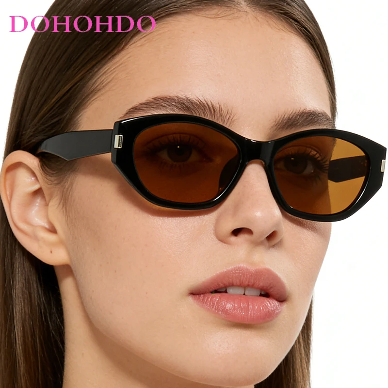 

New Trendy Cat Eye Women Sunglasses Popular Brand Designer Small Frame Men Sunglass Outdoor Driving Travel Shades Ladies UV400